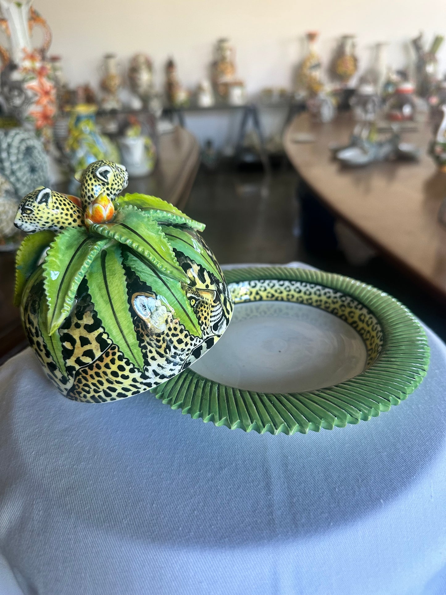 Jungle Leopard Butter Dish