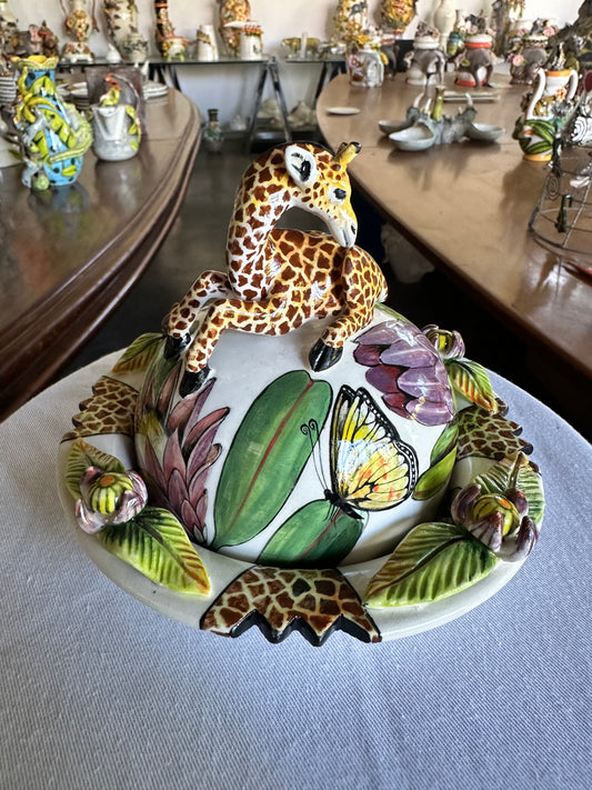 Giraffe Butter Dish