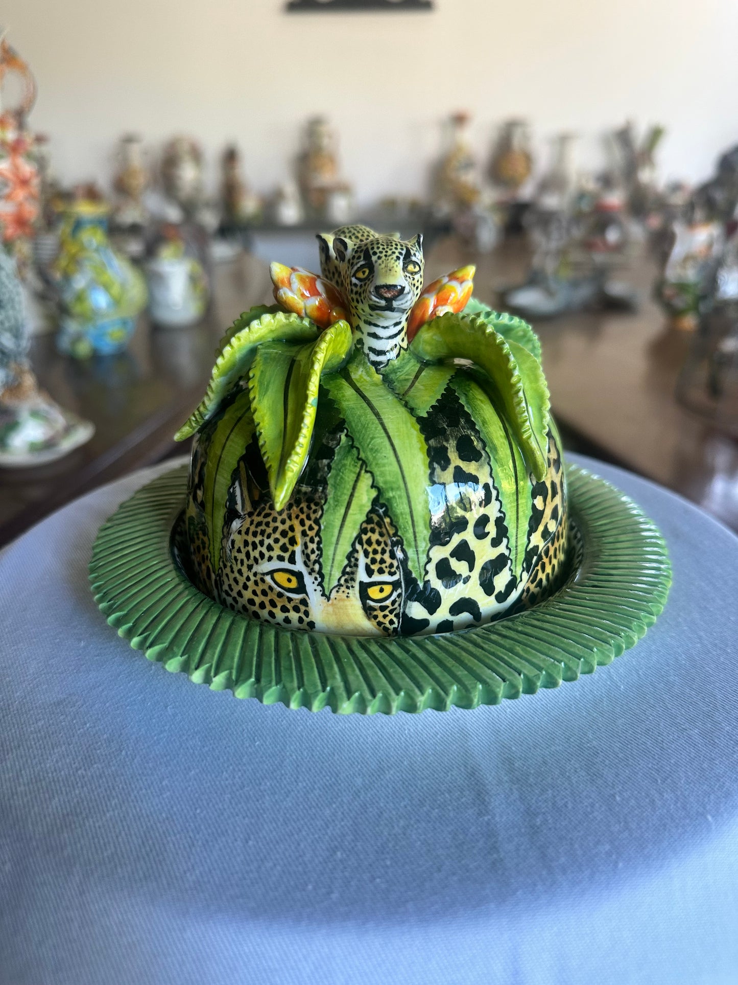 Jungle Leopard Butter Dish
