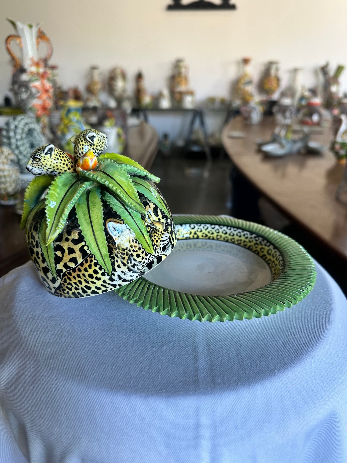 Jungle Leopard Butter Dish