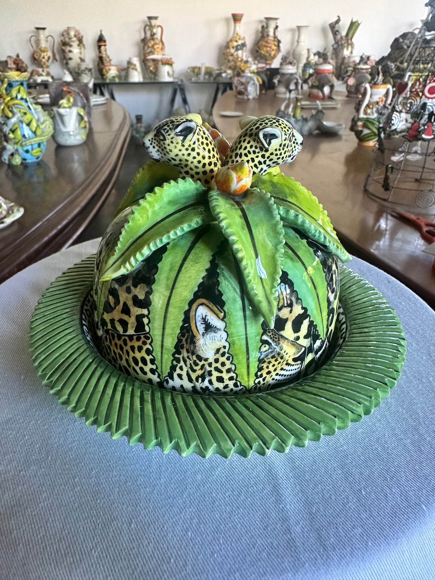 Jungle Leopard Butter Dish