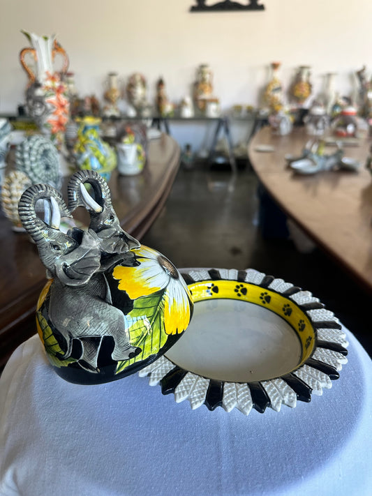 Elephant Butter Dish