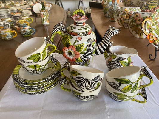 Zebra Tea Set
