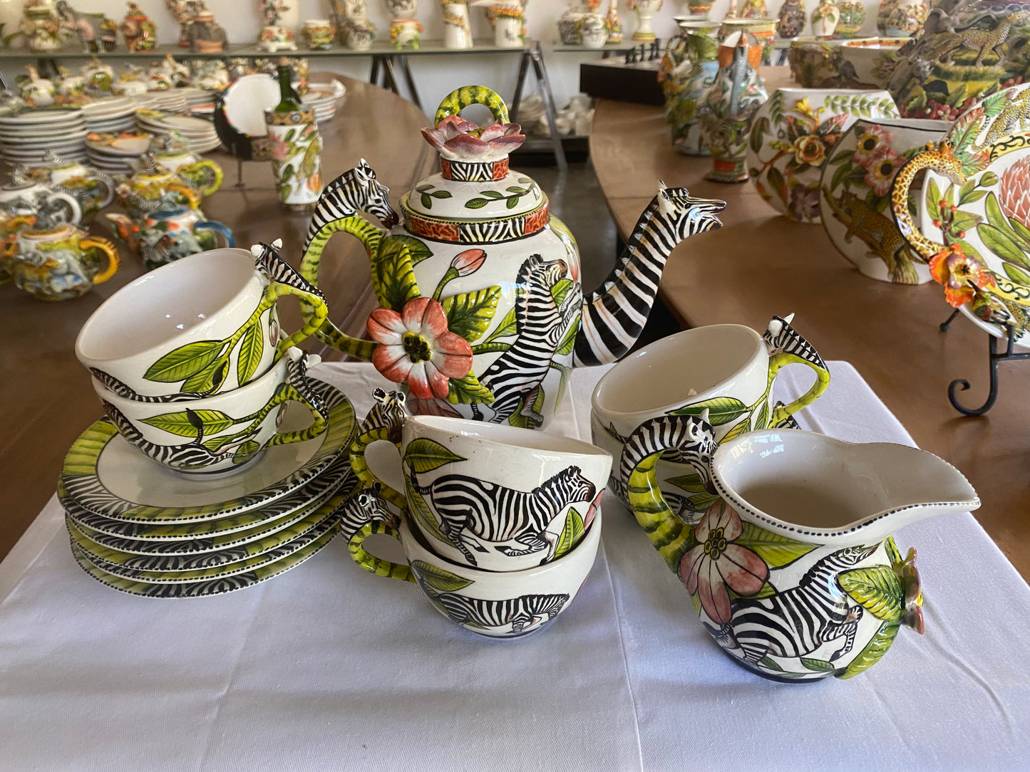 Zebra Tea Set