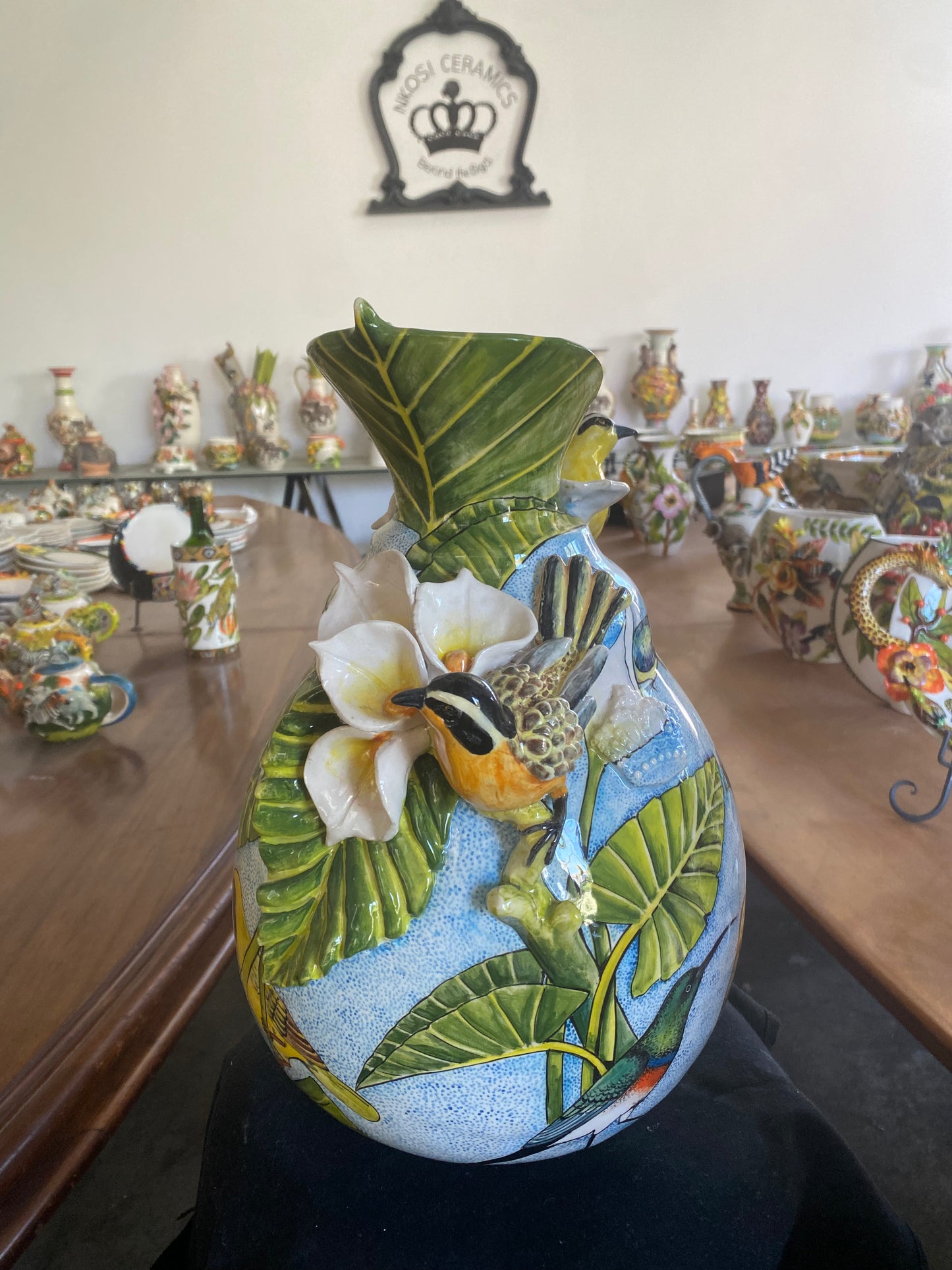 Blue Bird Vase