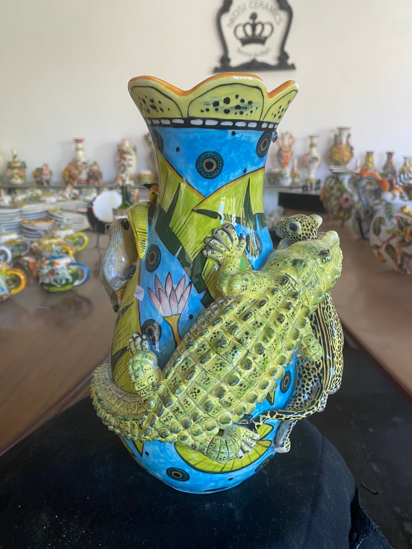 Crocodile River Vase