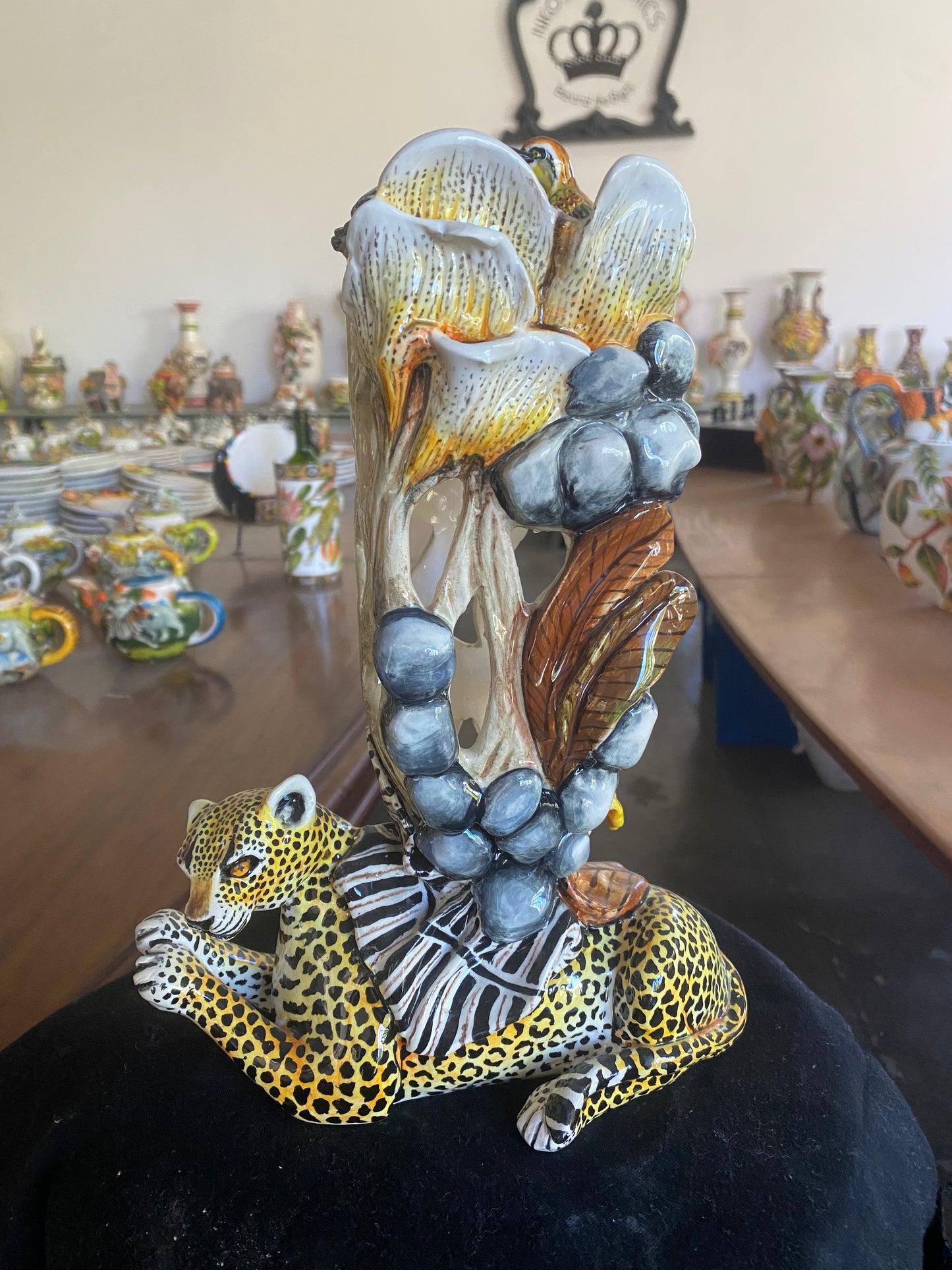 Leopard Tree Vase