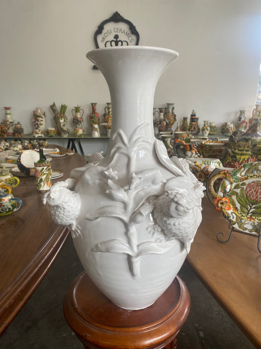 White Owl Vase