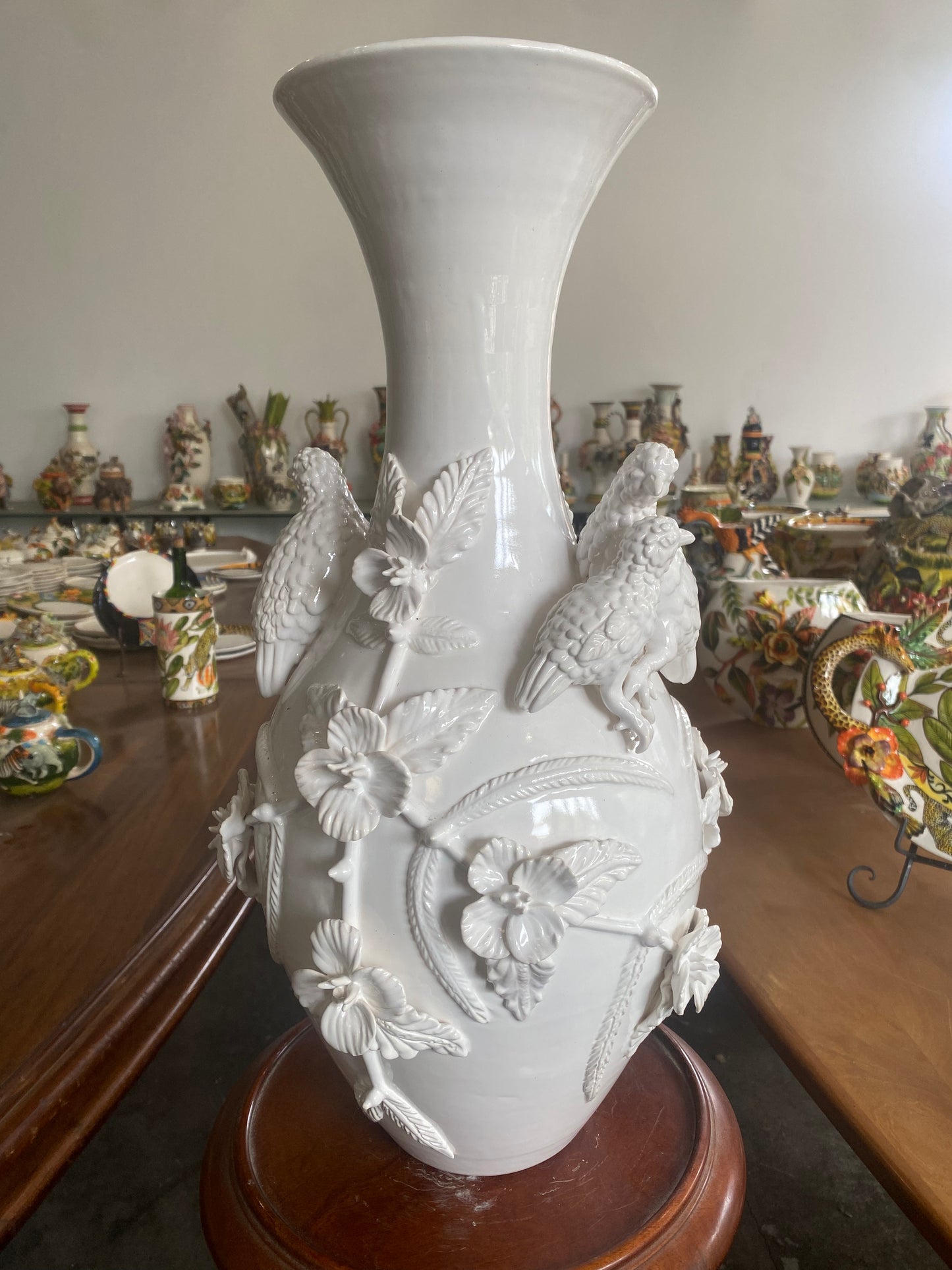 White Canary Vase