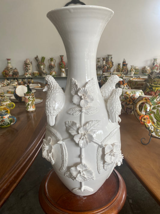 White Canary Vase