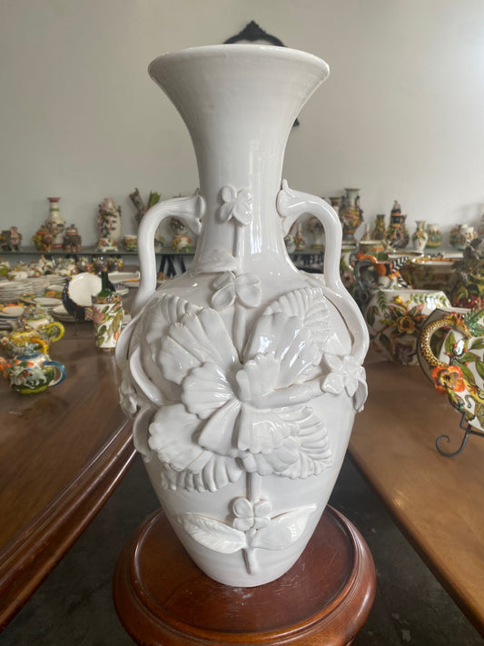 White Flower Vase