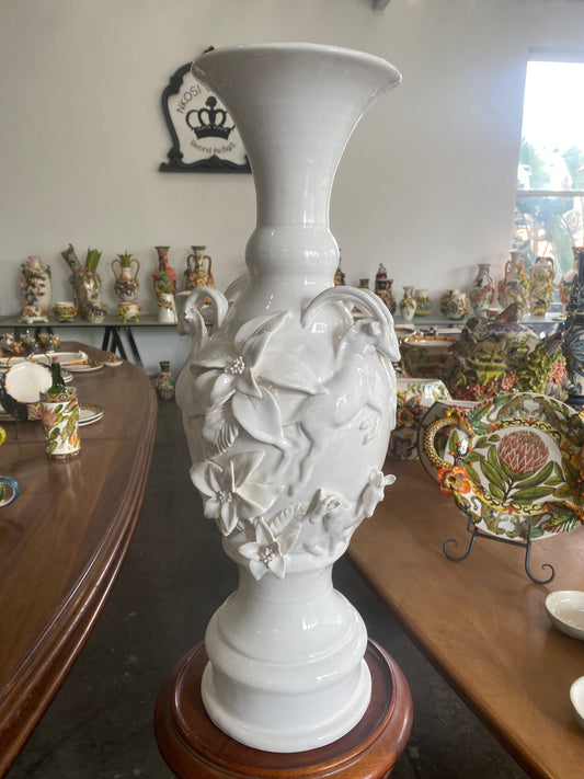 White Nyala Vase