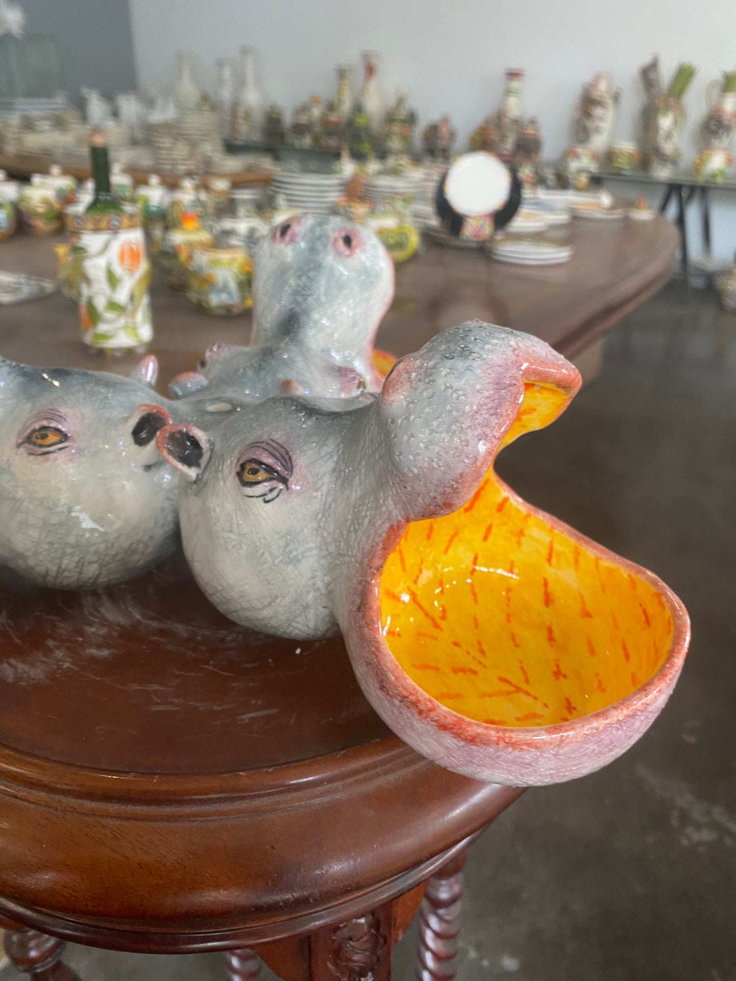 3 Hippo Snack Bowl