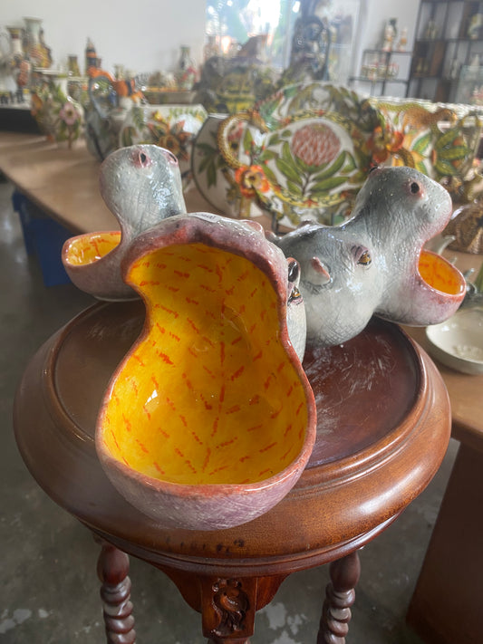 3 Hippo Snack Bowl