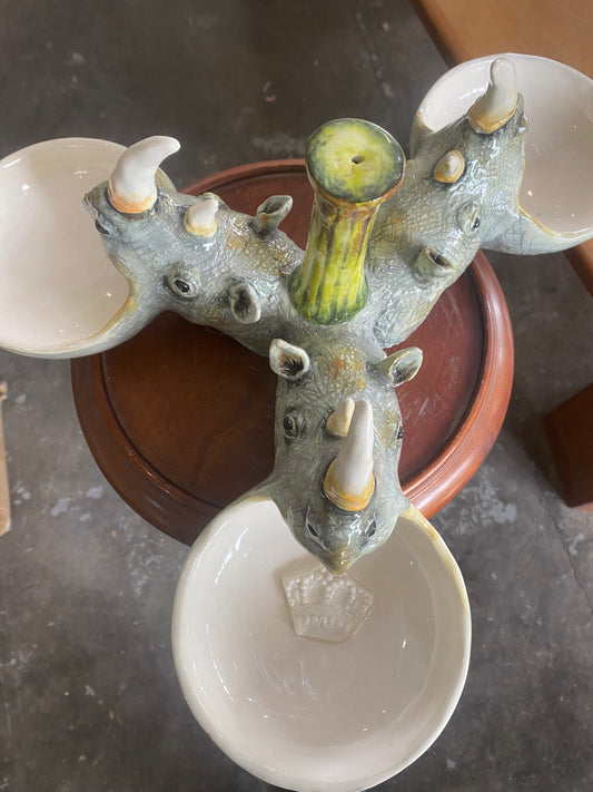 3 Rhino Snack Bowl